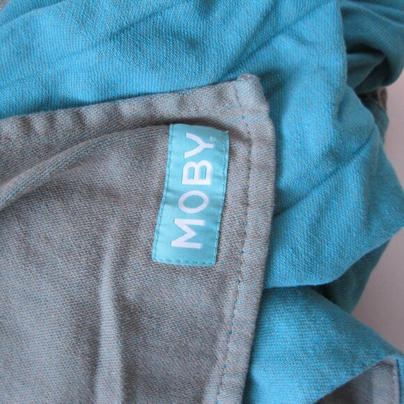 Moby Ring Sling - Turquoise/Grey - Picture 5 of 5